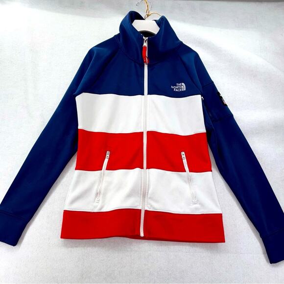 EUC Women’s The North Face Full-Zip USA RU/14 Fleece Jacket size Medium - Picture 1 of 9